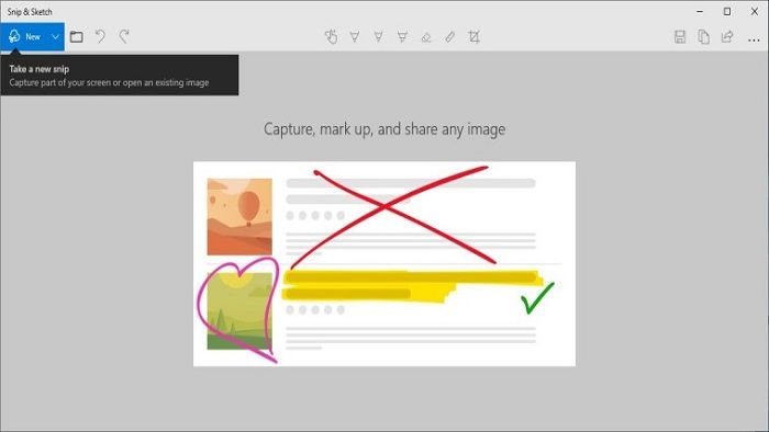 微软将Windows 10截屏工具重命名为Snip&Sketch