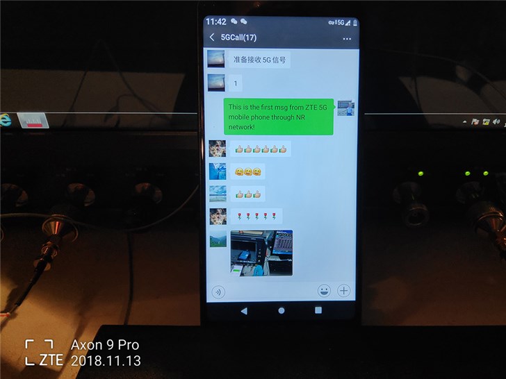 中兴5G终端商用又一里程碑，首次实现5G“呼叫、上网、聊微信”