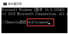 输入sfc /scannow