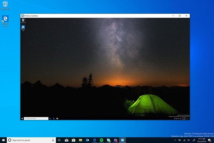 Windows 10引入Windows Sandbox沙盒子系统