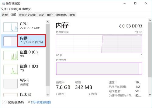 分享电脑内存一开机就爆满的解决方案